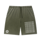 Unisex Vintage Wash Sunfade Waffle Raw Hem Shorts