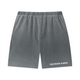 Unisex Vintage Wash Sunfade Waffle Raw Hem Shorts