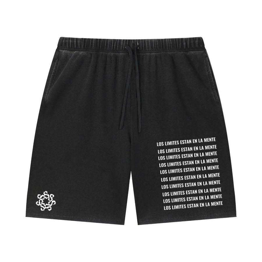 Unisex Vintage Wash Sunfade Waffle Raw Hem Shorts
