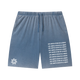 Unisex Vintage Wash Sunfade Waffle Raw Hem Shorts